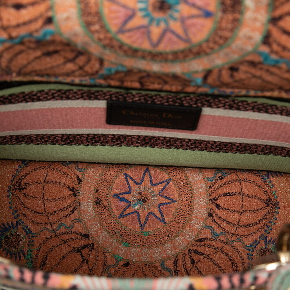 Christian Dior Dior LADY D-LITE Medium Handbag Shoulder Bag 2-Way Multicolor ... - Picture 4 of 7